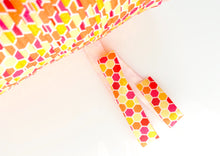 Load image into Gallery viewer, Orange Honeycomb - FOE - Fold Over Elastic - Fantastic Elastic Company