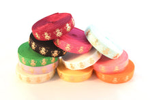 Load image into Gallery viewer, Gold Bees - FOE - Fold Over Elastic - Fantastic Elastic Company