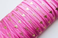 Load image into Gallery viewer, Large Gold Arrows - FOE - Fold Over Elastic - Fantastic Elastic Company