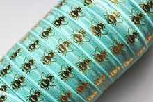 Load image into Gallery viewer, Gold Bees - FOE - Fold Over Elastic - Fantastic Elastic Company