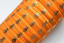 Load image into Gallery viewer, Gold Bees - FOE - Fold Over Elastic - Fantastic Elastic Company