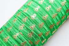 Load image into Gallery viewer, Gold Bees - FOE - Fold Over Elastic - Fantastic Elastic Company