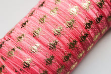 Load image into Gallery viewer, Gold Bees - FOE - Fold Over Elastic - Fantastic Elastic Company