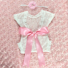 Load image into Gallery viewer, Newborn White Lace Romper - Fantastic Elastic Company