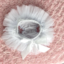 Load image into Gallery viewer, White - Baby Bloomer with Bow Headband - Fantastic Elastic Company