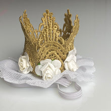 Load image into Gallery viewer, White - 1st. Birthday Crown - Crown Party Hat -  Fantastic Elastic Company
