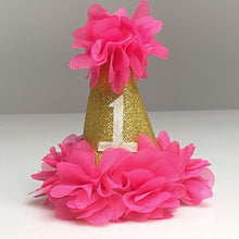 Load image into Gallery viewer, Hot Pink - 1st. Birthday Party Hat -  Fantastic Elastic Company
