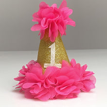 Load image into Gallery viewer, Hot Pink - 1st. Birthday Party Hat - Fantastic Elastic Company