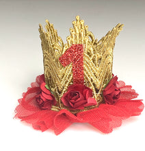 Load image into Gallery viewer, Red - 1st. Birthday Crown - Crown Party Hat - Fantastic Elastic Company