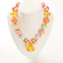 Load image into Gallery viewer, Sun Kissed with Gem- Bubblegum Necklace -  Fantastic Elastic Company
