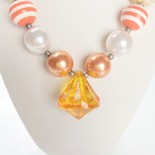 Load image into Gallery viewer, Sun Kissed with Gem- Bubblegum Necklace -  Fantastic Elastic Company
