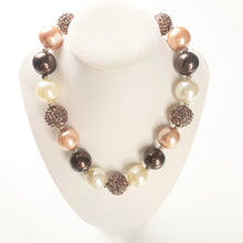 Load image into Gallery viewer, Iced Mocha Latte - Bubblegum Necklace - Fantastic Elastic Company