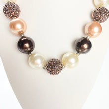 Load image into Gallery viewer, Iced Mocha Latte - Bubblegum Necklace - Fantastic Elastic Company