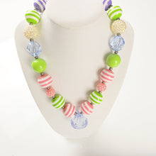 Load image into Gallery viewer, Sassy In Stripes - Bubblegum Necklace - Fantastic Elastic Company