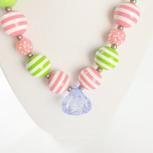 Load image into Gallery viewer, Sassy In Stripes - Bubblegum Necklace -  Fantastic Elastic Company

