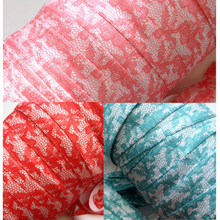 Load image into Gallery viewer, Lace Soft Pattern Elastic - FOE - Fold Over Elastic - Fantastic Elastic Company