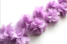 Load image into Gallery viewer, Chiffon Petal Flower Trims - 1/2 Yard Length - Fantastic Elastic Company