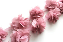 Load image into Gallery viewer, Chiffon Petal Flower Trims - 1/2 Yard Length -  Fantastic Elastic Company

