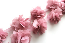 Load image into Gallery viewer, Chiffon Petal Flower Trims - 1/2 Yard Length - Fantastic Elastic Company