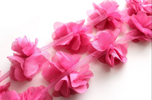 Load image into Gallery viewer, Chiffon Petal Flower Trims - 1/2 Yard Length - Fantastic Elastic Company