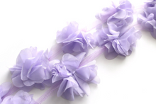 Load image into Gallery viewer, Chiffon Petal Flower Trims - 1/2 Yard Length - Fantastic Elastic Company