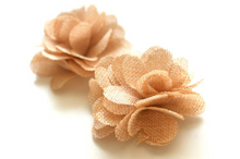 Load image into Gallery viewer, Large Burlap Flowers - 2 Flowers -  Fantastic Elastic Company
