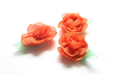 Load image into Gallery viewer, Petite Rose Chiffon Flowers - 3 Flowers -  Fantastic Elastic Company
