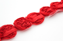 Load image into Gallery viewer, Petite Shabby Bow Trims - 1/2 Yard Trim - Fantastic Elastic Company