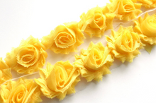 Load image into Gallery viewer, Petite Shabby Flower Trims (Solid Colors) - 1/2 Yard Trim - Fantastic Elastic Company
