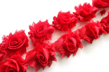 Load image into Gallery viewer, Petite Shabby Flower Trims (Solid Colors) - 1/2 Yard Trim - Fantastic Elastic Company