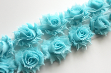 Load image into Gallery viewer, Petite Shabby Flower Trims (Solid Colors) - 1/2 Yard Trim - Fantastic Elastic Company