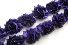 Load image into Gallery viewer, Petite Shabby Flower Trims (Solid Colors) - 1/2 Yard Trim - Fantastic Elastic Company