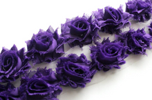 Load image into Gallery viewer, Petite Shabby Flower Trims (Solid Colors) - 1/2 Yard Trim - Fantastic Elastic Company