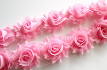 Load image into Gallery viewer, Petite Shabby Flower Trims (Solid Colors) - 1/2 Yard Trim - Fantastic Elastic Company
