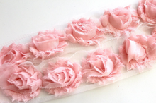Load image into Gallery viewer, Petite Shabby Flower Trims (Solid Colors) - 1/2 Yard Trim - Fantastic Elastic Company
