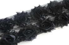 Load image into Gallery viewer, Petite Shabby Flower Trims (Solid Colors) - 1/2 Yard Trim - Fantastic Elastic Company