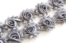 Load image into Gallery viewer, Petite Shabby Flower Trims (Solid Colors) - 1/2 Yard Trim - Fantastic Elastic Company