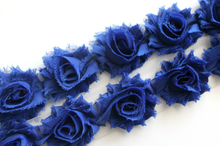 Load image into Gallery viewer, Petite Shabby Flower Trims (Solid Colors) - 1/2 Yard Trim - Fantastic Elastic Company