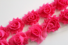 Load image into Gallery viewer, Petite Shabby Flower Trims (Solid Colors) - 1/2 Yard Trim - Fantastic Elastic Company