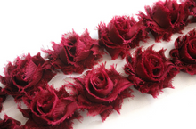 Load image into Gallery viewer, Petite Shabby Flower Trims (Solid Colors) - 1/2 Yard Trim - Fantastic Elastic Company