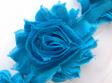 Load image into Gallery viewer, Shabby Rose Flower Trims (Blues, Purples) - 1/2 Yard - Fantastic Elastic Company