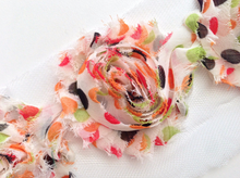 Load image into Gallery viewer, Shabby Rose Flower Trims (Patterns: Dots) - 1/2 Yards - Fantastic Elastic Company