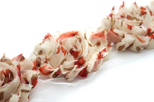 Load image into Gallery viewer, Shabby Rose Flower Trims (Patterns: Florals) - 1/2 Yard - Fantastic Elastic Company