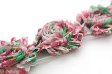 Load image into Gallery viewer, Shabby Rose Flower Trims (Patterns: Florals) - 1/2 Yard - Fantastic Elastic Company