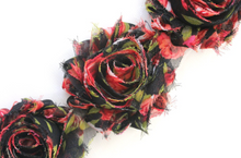 Load image into Gallery viewer, Shabby Rose Flower Trims (Patterns: Florals) - 1/2 Yard - Fantastic Elastic Company