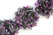 Load image into Gallery viewer, Shabby Rose Flower Trims (Patterns: Florals) - 1/2 Yard - Fantastic Elastic Company