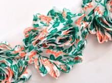 Load image into Gallery viewer, Shabby Rose Flower Trims (Patterns: Florals) - 1/2 Yard - Fantastic Elastic Company