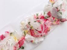 Load image into Gallery viewer, Shabby Rose Flower Trims (Patterns: Florals) - 1/2 Yard - Fantastic Elastic Company