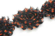 Load image into Gallery viewer, Shabby Rose Flower Trims (Patterns: Holiday) - 1/2 Yards - Fantastic Elastic Company