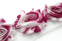 Load image into Gallery viewer, Shabby Rose Flower Trims (Patterns: Misc) - 1/2 Yards - Fantastic Elastic Company